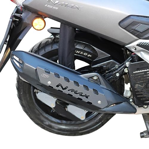Protection échappement NMAX 125 155 cache pot noir 2015-2020 - 2