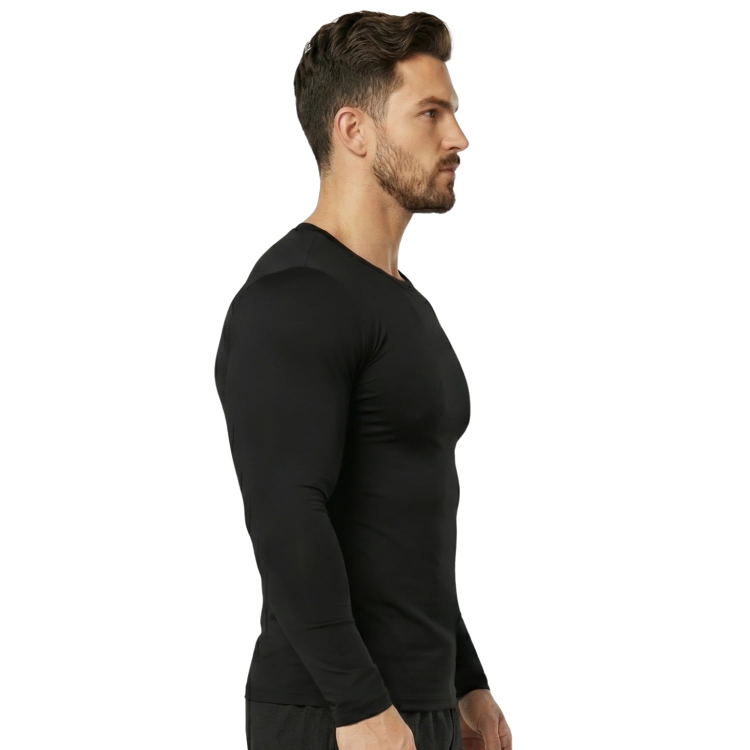 WMX Compression Swimming t Shirt Full Sleeves for Men (X-Large, Black) 1