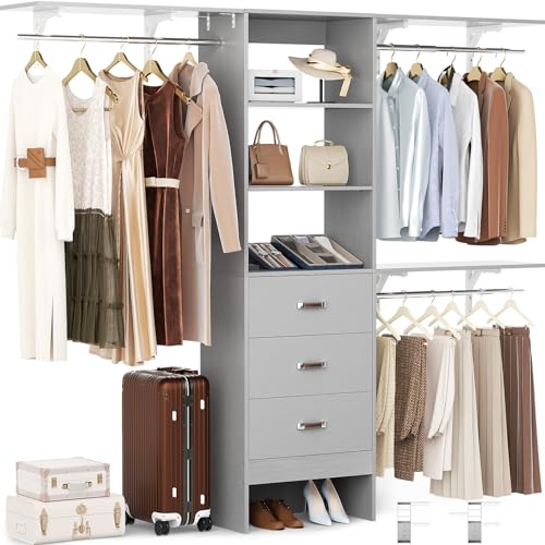 Besiost 8FT Wood Closet Organizer