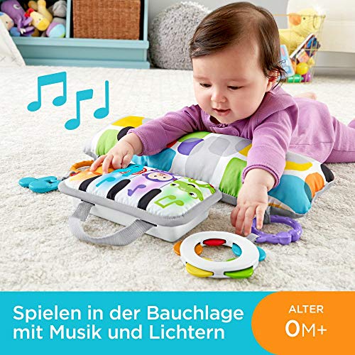 Fisher-Price GJD27 - Musik Spielkissen, stützendes Kissen zum Spielen in der Bauchlage mit Musik, Lichtern und… – Bild 3
