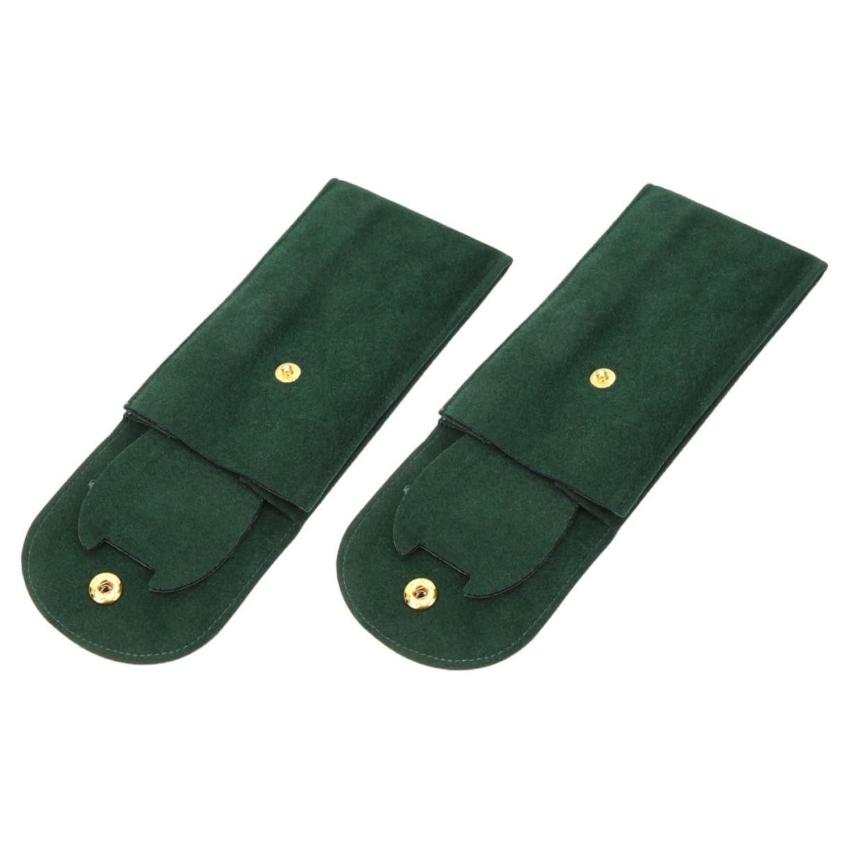 UKCOCO 5 Sätze Aufbewahrungstasche Ansehen Für Tragen Wasserdicht Sprechen Beutel Reise-uhrentasche Ausstellungstasche Ansehen Flusenuhrentasche Flanell Green 2 Stück * 5