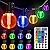 Ollny Christmas Lights Outdoor 30FT RGBW, Color Changing String Light with 20 Edison + 1 Spare G40 LED Bulbs, Plug in Remote Waterproof Connectable Timers Patio Lights for House Indoor Outside