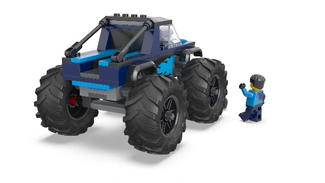 LEGO City Blue Monster Truck Off-Road Toy Playset for Ages 5 Plus