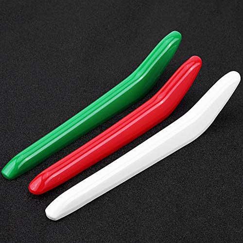 Image of Car Front Grill Strips Trim Grille Inserts Car Glossy Front Grill Strips Trim Replacement for 2017-2018 3 Pcs Grille Inserts 3D Decoration