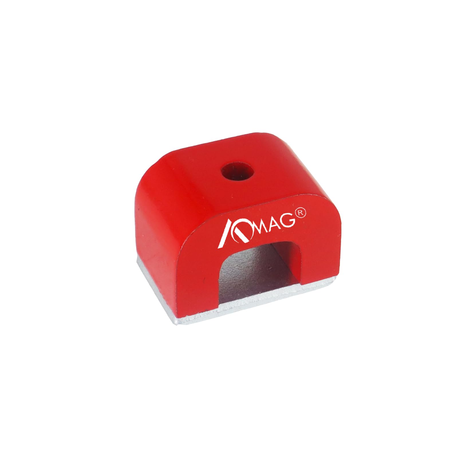 Small Horseshoe Alnico Magnets, 20-Pound Pull Red Cast Horseshoe Magnet with Keeper,U Shaped Magnet for Education