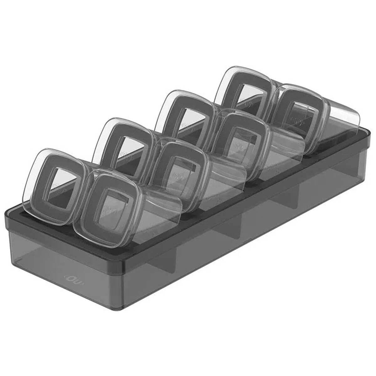 OUOrganizer Box with Cube Lid OR Grey 45X35X24CM