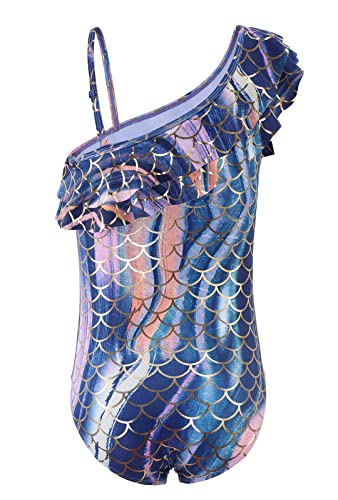 Image of Girls One Piece Swimsuits Mermaid Bathing Suits Summer Swimsuit 2-14 Years