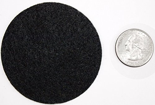 Image of Playfully Ever After Black, Pink, Turquoise & White Craft Felt Circles (2.5 Inch - 48pc)