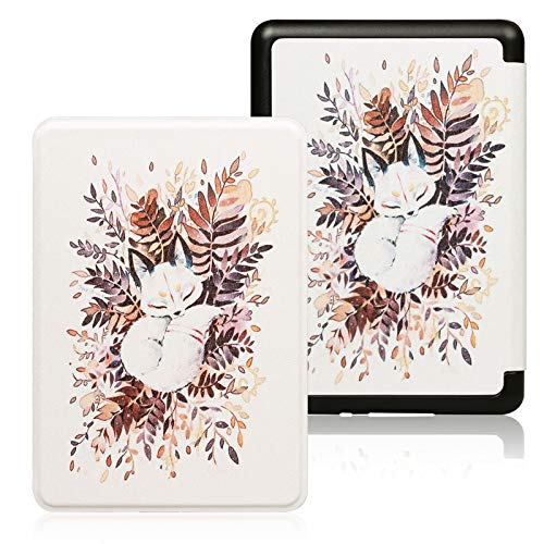 Case para Novo Kindle Paperwhite à prova d’água Função Liga/Desliga (Raposa)