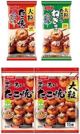 （05:00時点） [冷凍]ニッスイ 丸型たこ焼き 4品 詰め合わせ 【セット買い】