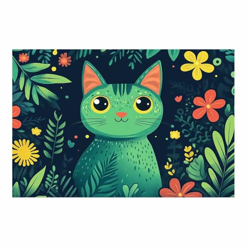 Tableau chat mignon déco salon pour transformer un mur vide de votre maison