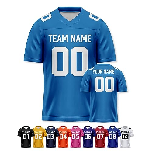 Image of Custom Replica Football Jersey with Name Number Logo