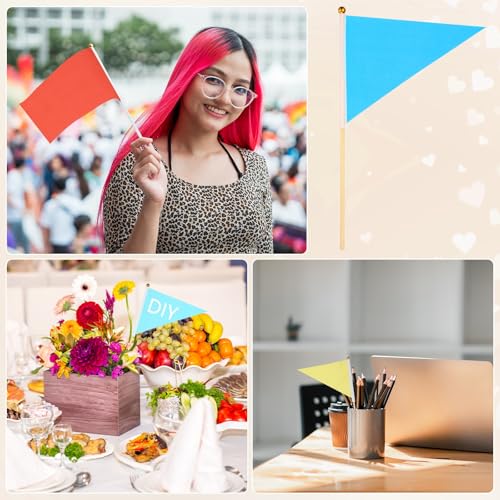 Drapeaux vierges PATIKIL pour personnaliser vos décorations de carnaval