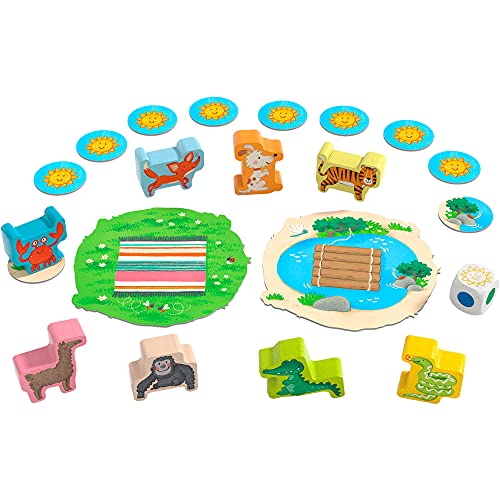 Image of HABA My Very First Games - Animal Upon Animal Junior: Toddler Stacking Game for Preschool Learning Activities & Fun Family Games for Ages 2+
