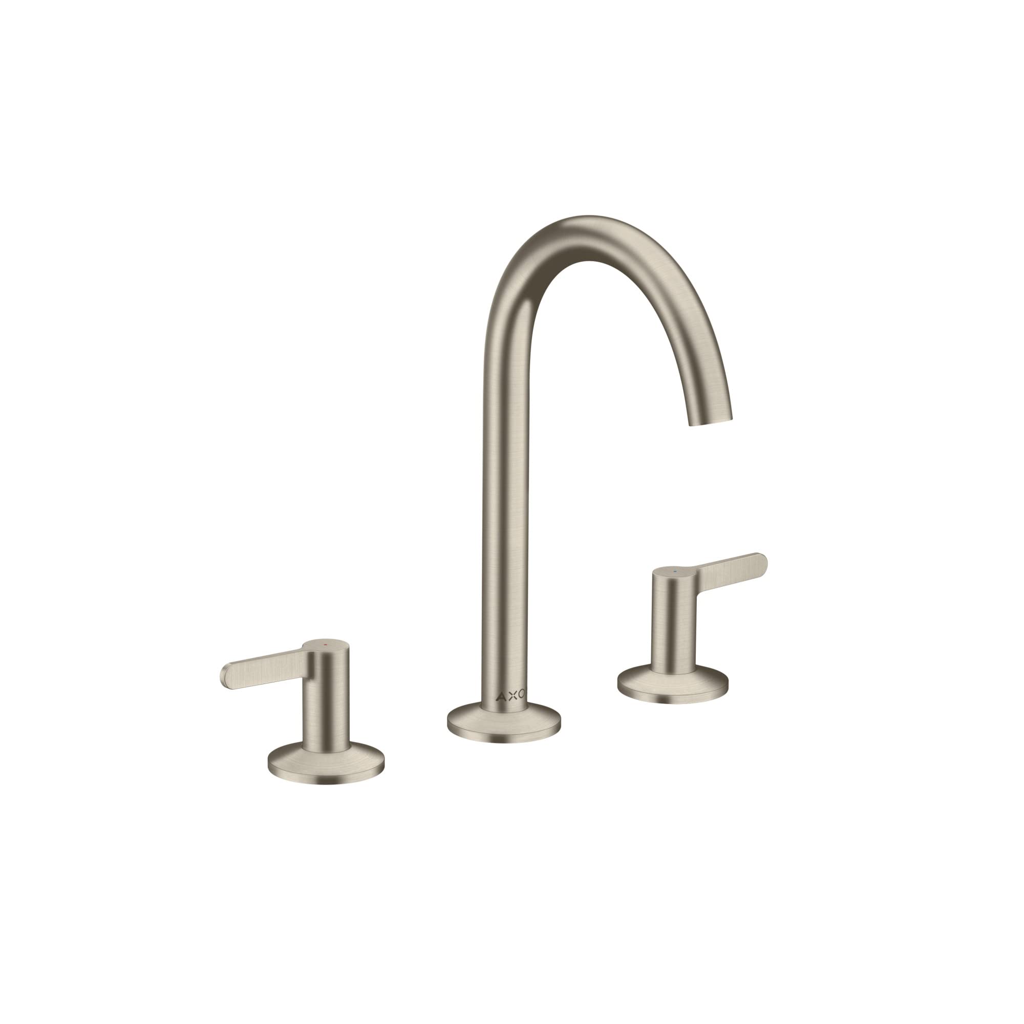 AXOR ONE Modern 2-Handle 3-Hole 10-inch Tall Bathroom Sink Faucet in Brushed Nickel 48050821