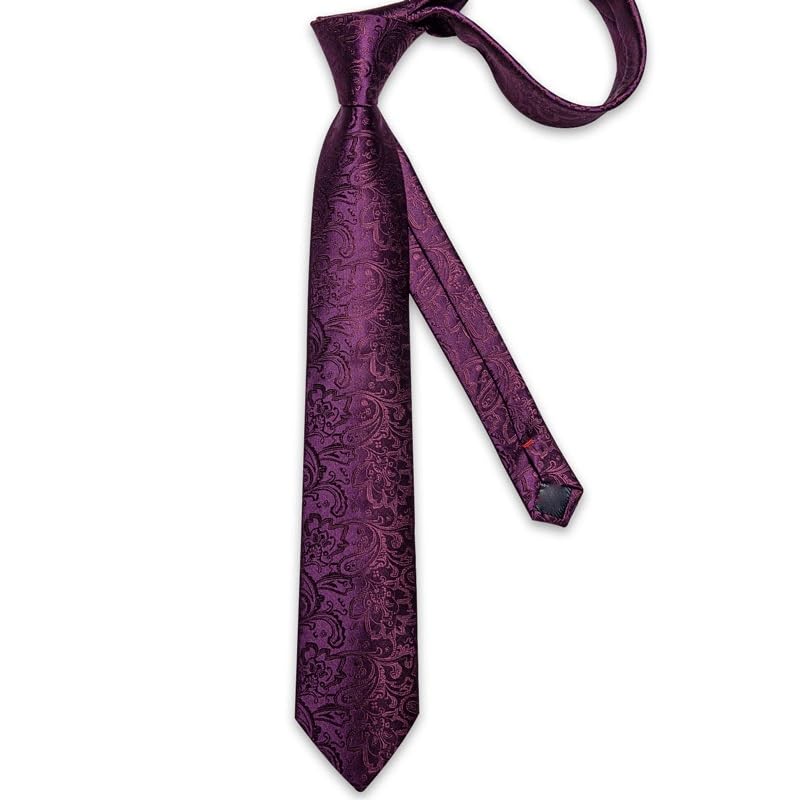 Conjunto de corbatas de seda a rayas para hombre y mujer miniatura 6