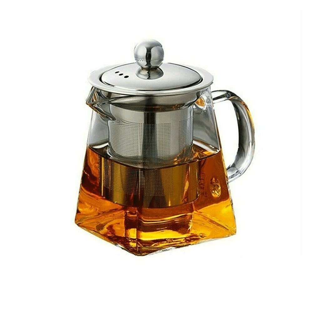 Dzbanek Do Herbaty Z Zaparzaczem Do Kawy, Herbaty, Ziół, Kwiatów, Mleka, Soku, 350-750 Ml, Szkło Krystalizujące, Odporne Na Ciepło, Czajniczek, Czajniczki, Czaj,One Color-750ML