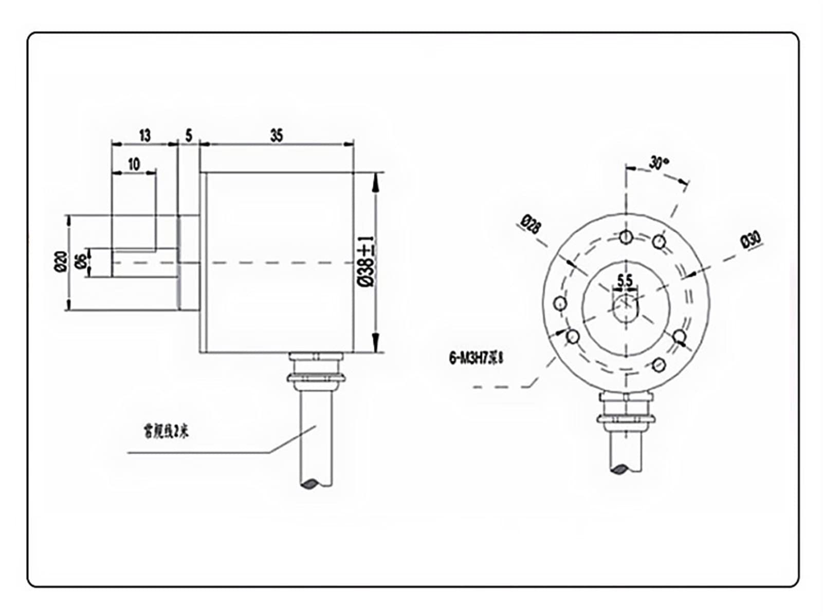 Amazon.com: NIBYQ Incremental Rotary Encoder 360 P/R 400P/R