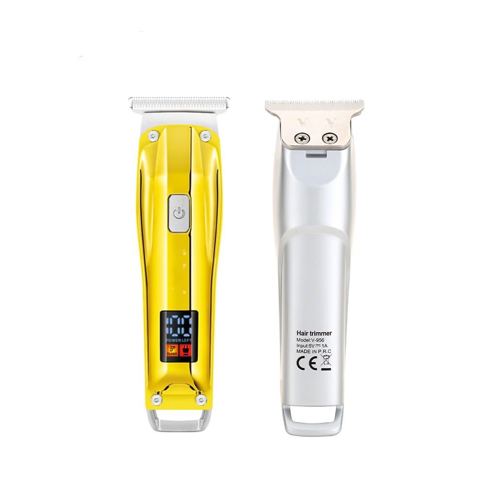 Maquina de Cortar Pelo Hombre, Tijeras eléctricas for peluquero con cabezal de aceite y pantalla digital LCD.