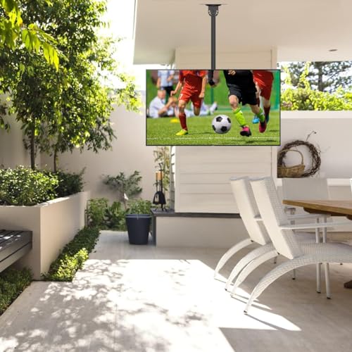Image of Suptek Ceiling TV Wall Mount Fits Most 26-50 inch LCD LED Plasma Flat Panel Display with Max VESA 400x400mm Max Loaded up to 45kg Height Adjustable with Tilt and Swivel Motion MC4602