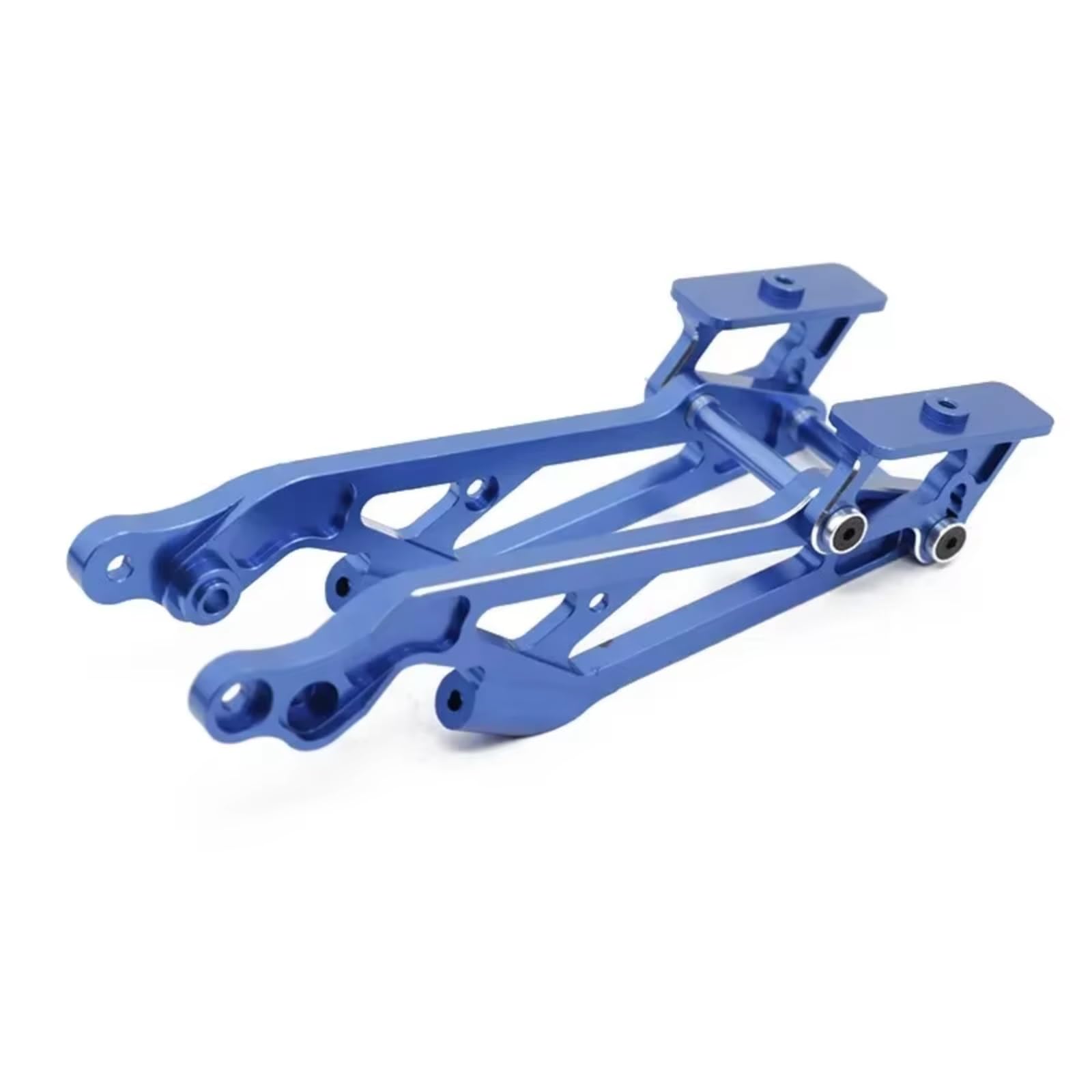 MIXVZARF RC Upgrade Accessories for Arrma 6S for Kraton for Typhon for Talion for Senton for Outcast for Notorious 1/8 Metal Rear Wing Mount Set RC Car Upgrade Parts(Blue)