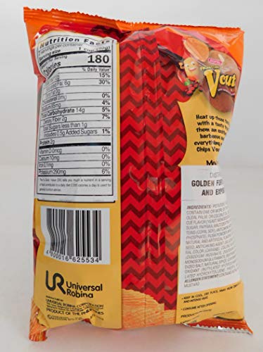 V Cut Potato Chips Spicy Barbecue Flavor Pack of Three 2.12oz Per Pack