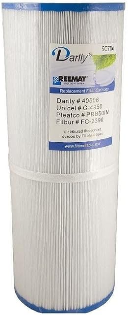 Hot Tub Filter Unicel c4950 / C-4950 50' Spa Cartridge Pleatco PRB501N Darlly 40506 for Arctic, Beachcomber, Canadian, Hydropool & Jacuzzi Spas