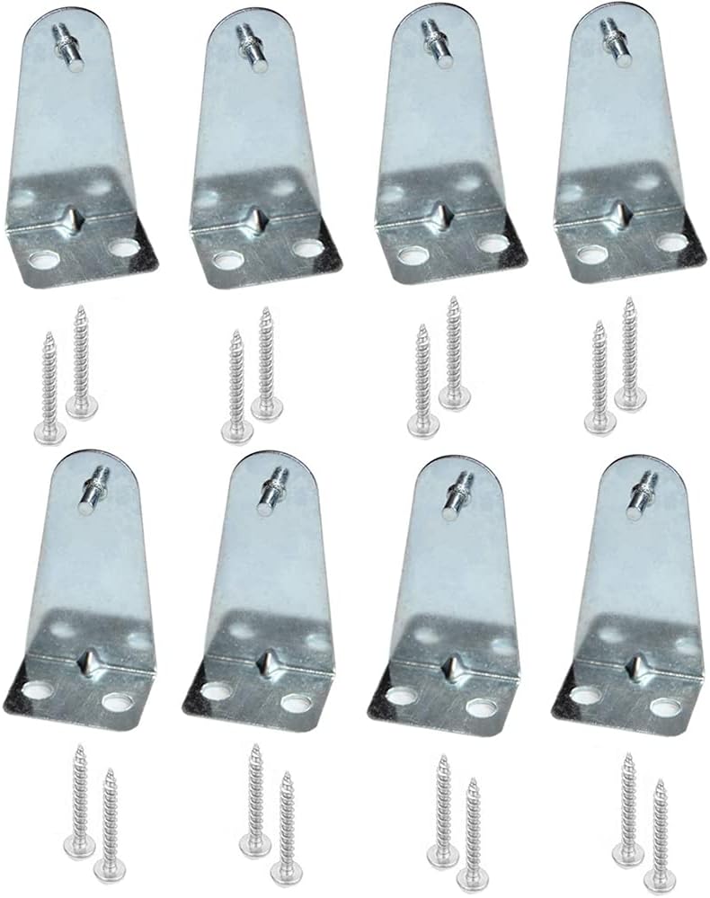 8pcs Hold Down Brackets Metal Bottom Rail Hold Clips Blind
