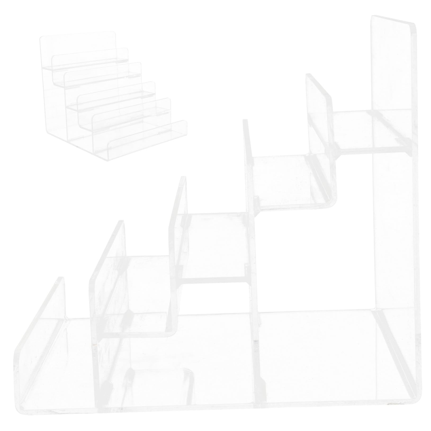 Sosoport Présentoir Portefeuille Acrylique Transparent Support Échelle Multi Stable et Compact Organisateur Polyvalent pour Boutique et Maison