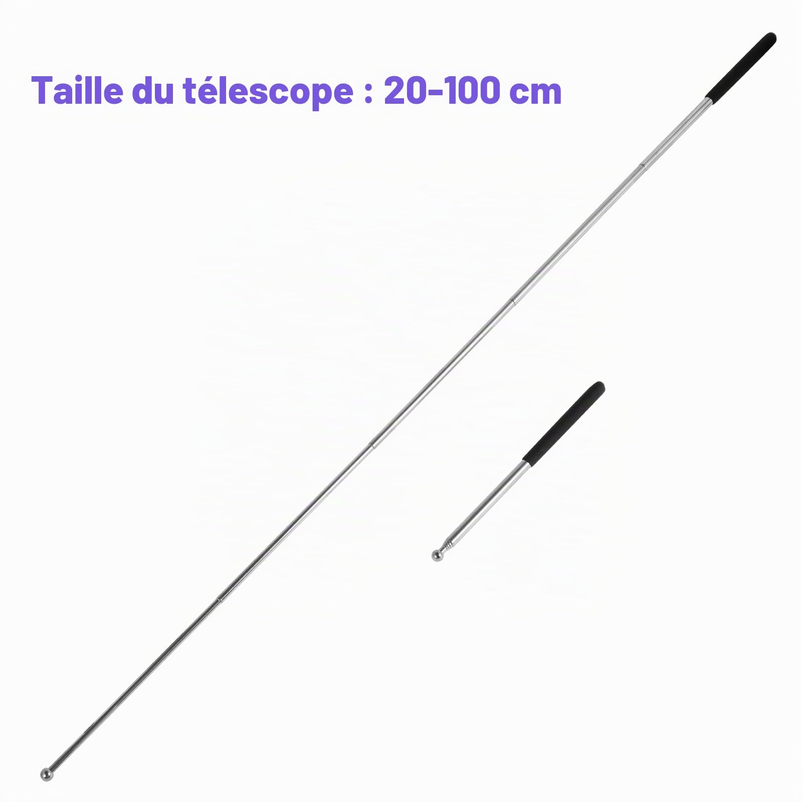 LED Isis Ailes LED 360 ° pour Adultes avec Baguettes télescopiques de 20 à 100 cm pour Danse du Ventre, Carnaval, Danse du Ventre, Carnaval, Blanc