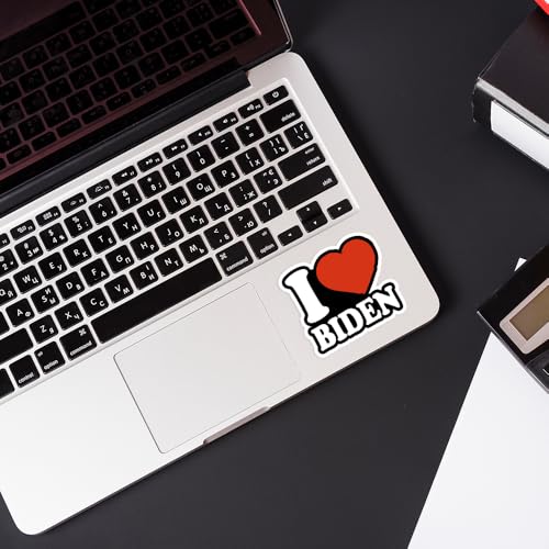 Image of SODAVA (Set of 3) I Love Joe Biden Sticker I Heart Joe Biden Libertarian Democrat Support Joe Gift Sticker for Laptop Tablet Wall Cup Water Bottle Bumper Window Helmet, Stickers 3x4 inch