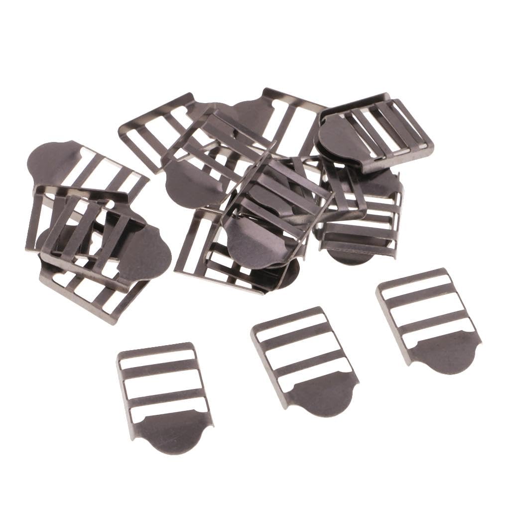 CALANDIS APIRILY 5x20Pcs Metal Webbing Belt Ladder Buckles Luggage Strap Adjuster Black | Other Sewing | Sewing | Crafts-image-22