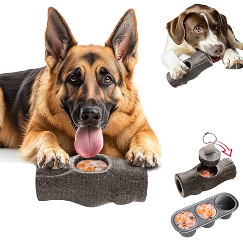 Origintek Freezebone Jouet Interactif pour Chiens | À Remplir et Congeler | Jouet à Mâcher Sûr et Résistant | Stimulation Mentale et Repas Lents | Convient aux Chiens Petits, Moyens et Grands