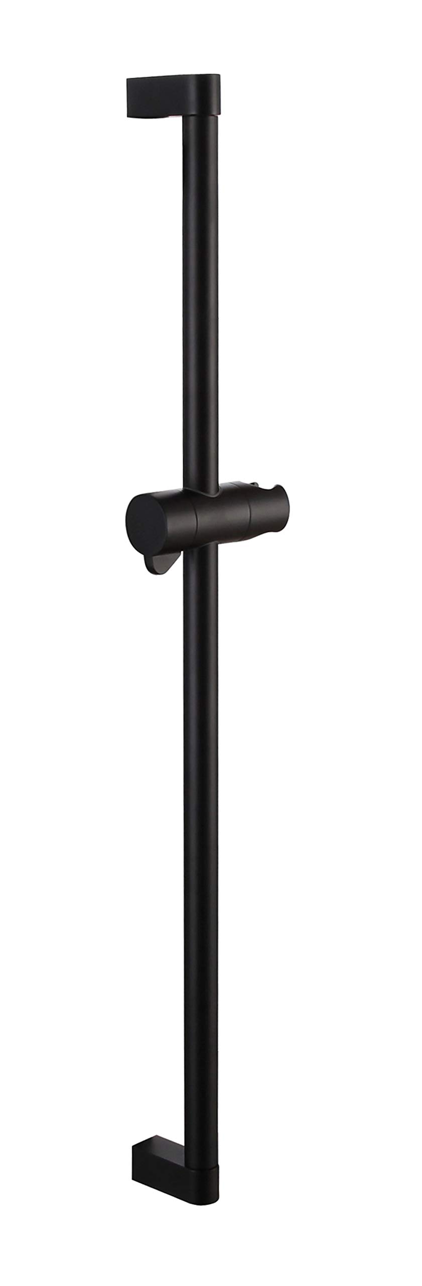 KelicaSolid Wall Mount Brass Hand Shower Slide Bar for Handheld Shower Head Matte Black