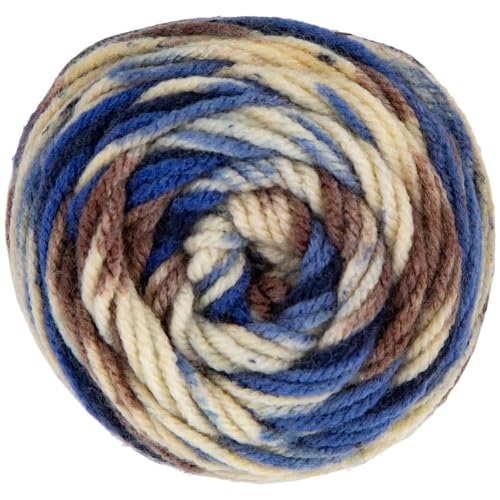 Image of Hobby Lobby Print I Love This Yarn, 510 Blue Camo Stripe, Set of 2 | 4 Medium Weight, 252 Yards Per Skein