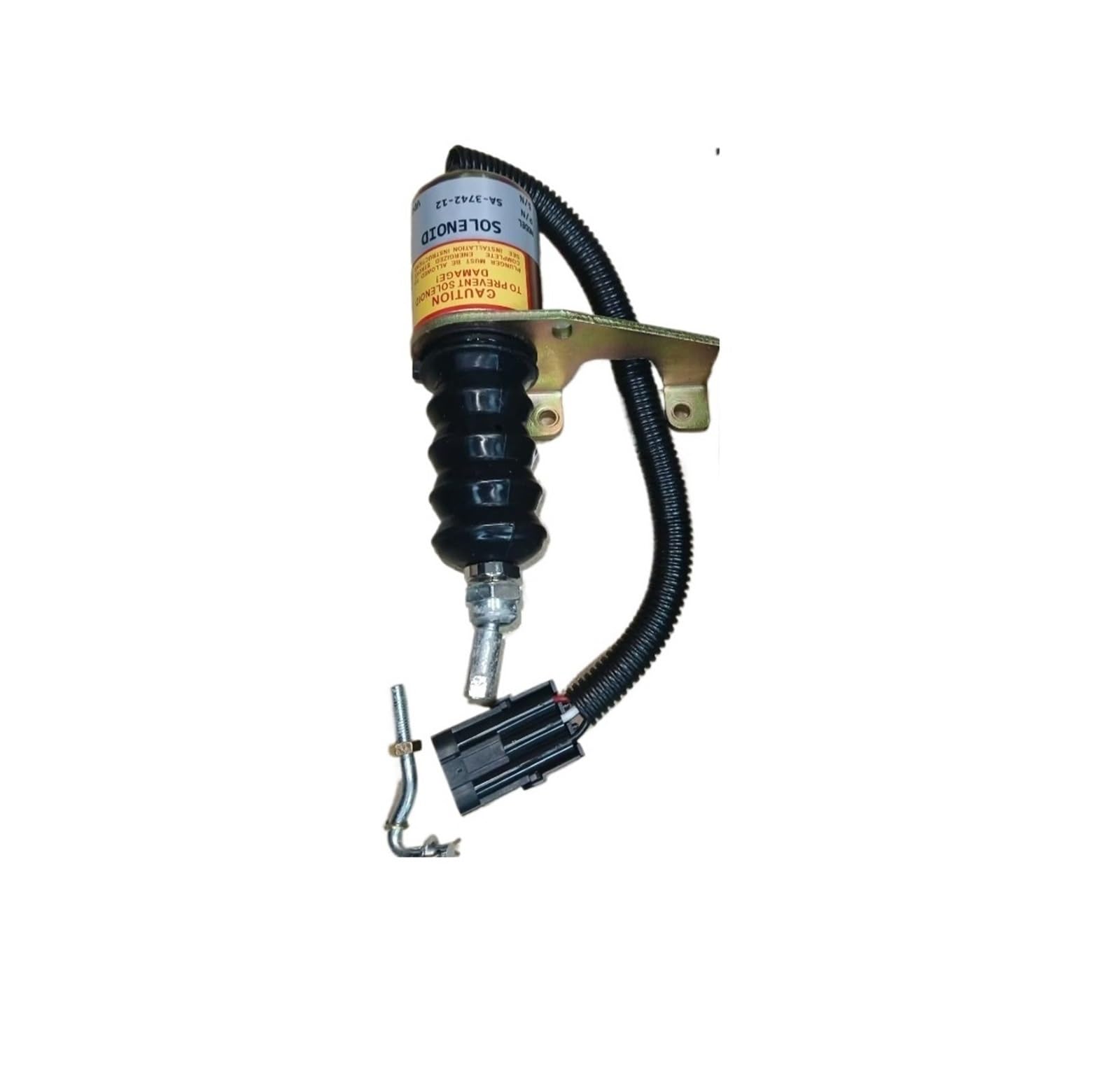 Solenoide de corte de combustible SA-3742 12 Válvula solenoide de parada de combustible del motor diésel Interruptor solenoide Válvula magnética