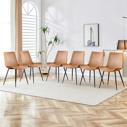 AmoUnico PU Leather Dining Chairs