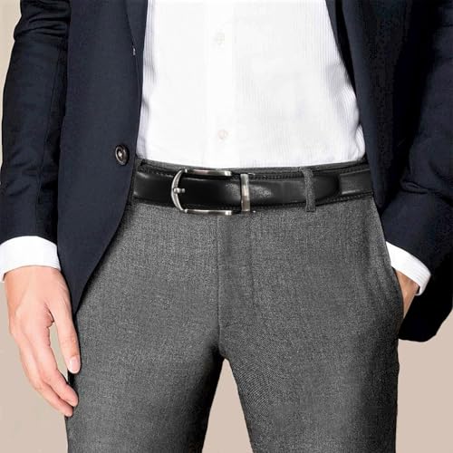 Image of GUSTAVE Belts for Men Western Cowboy PU Leather Men Belt Waist Engraved Waist Belts for Jeans 120cm /47in