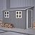 YOPTO 4X10 FT Outdoor Storage Shed W/ 2 Windows & Floor Frame,Lean to Shed W/Reversible Installation,Metal Garden Tool House W/Air Vents,Lockable Door & Sloped Roof,for Backyard Patio Lawn,Gray