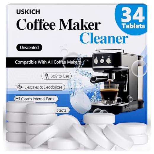 Coffee Machine Cleaner Descaler Tablets - 34 Pack