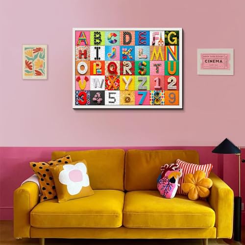 PICKFORU Playful Characters Puzzles for Adults 1000 Piezas, Rompecabezas ABC Alfabeto Caprichoso, Tema Creativo de Arte Numérico como Decoración para el Hogar miniatura 5