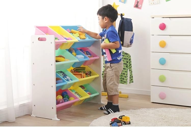 Amazon.co.jp: おもちゃ 収納 ボックス ラック 女の子 男の子 絵本棚
