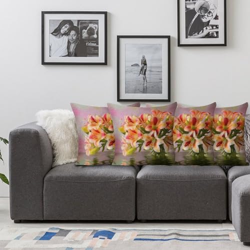 Housse de coussin Alstroemeria lavable pour protéger votre canapé - 4