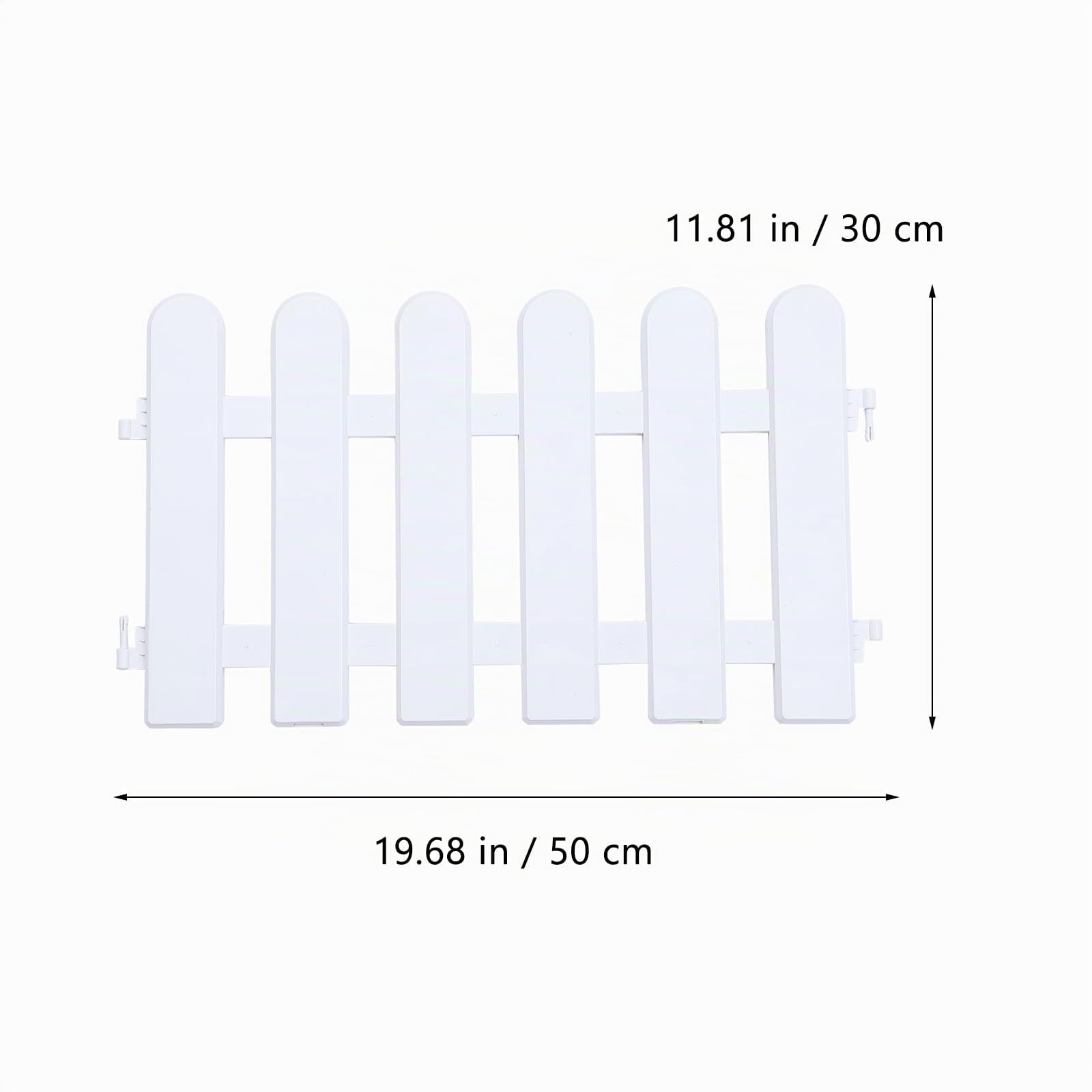 DOITOOL 5 Pezzi Staccionata In Plastica Bianca Per Decorazioni Natalizie Albero Di Natale Festa Di Nozze Decorazione Staccionata Bianca Bordatura Giardino Per Prato (50 X 30 Cm)