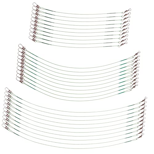 MUELODSIC 30pcs for Bait Fish Leader Pike Wire Leader Saltwater Fishing Accessories