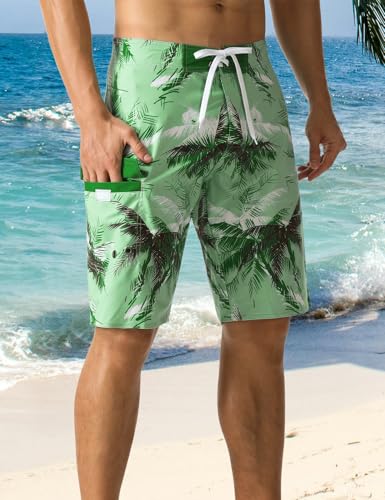 Mens Bathing Suits Quick Dry Lightweight Beach Shorts with Mesh Lining2