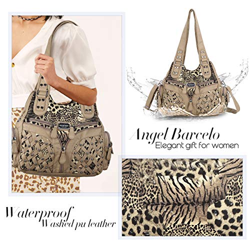 Image of Angel Barcelo Purses for Women Large Shoulder Bag Soft Hobo Bags for Women