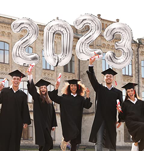2023 Balloons For Graduation And New Year - 40” Foil 2023 Mylar Balloons For New Year Eve Festival Party Supplies, Great Number Decorations For Class And Wedding, Birthday, Anniversary Events #TOP6
