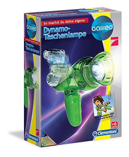 Preisvergleich Produktbild Clementoni 69485.3 - Galileo, Dynamo Taschenlampe, Mehrfarbig