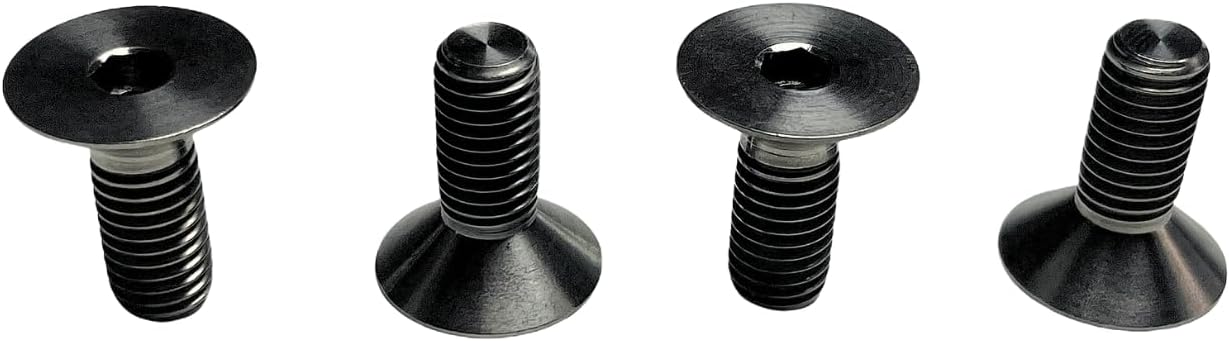 YaroX Screw Kit for Holosun 407K/507K/EPS Carry – Fits S&W Equalizer, Shield Plus, M&P 5.7 & M&P 22 Magnum – 6-32 Steel Mounting Screws (Pack of 4, Black Oxide)